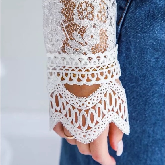 Last 1 L Restocked 5 Star Rated New Bohemian Crochet Top w Back Zipper - Picture 12 of 17